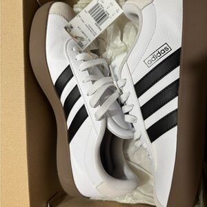 Adidas White and Black Sneakers Classic Design